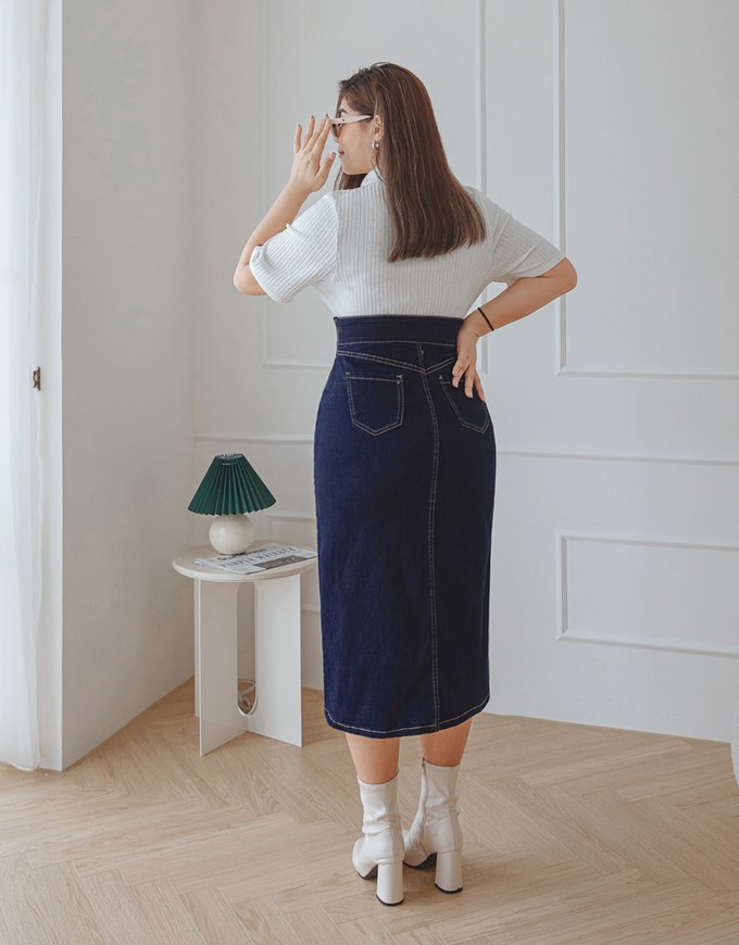 midi skirt no slit